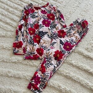 Posh Peanut Floral Kids Pajamas Set